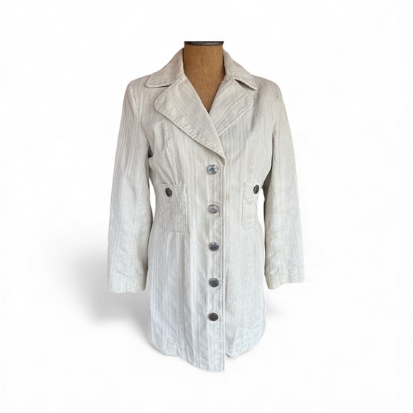 J. Jill Jackets & Blazers - J. Jill Cream Trench Coat for Women